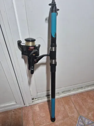 Caña de pescar Geologic con carrete, 3,5 mts