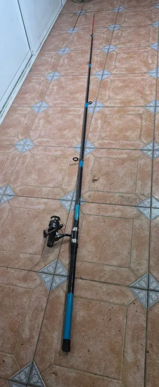 Caña de pescar Geologic con carrete, 3,5 mts