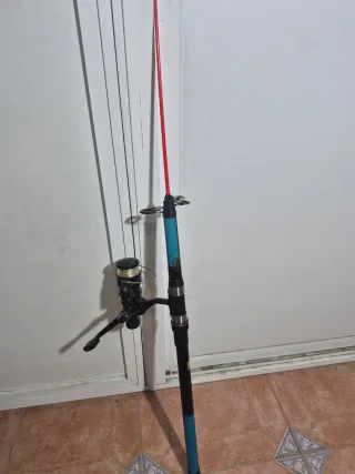 Caña de pescar Geologic con carrete, 3,5 mts