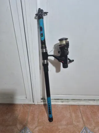 Caña de pescar Geologic con carrete, 3,5 mts