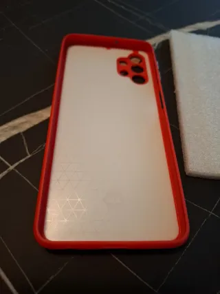 Cover Samsung A32 Trapuntato Rosso