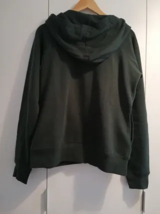 Sudadera de algodón con cremallera
