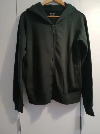 Sudadera de algodón con cremallera