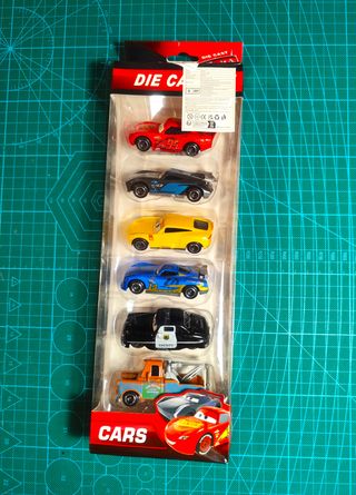CARS de Disney 6 coches + Muñeco Spiderman. NUEVOS