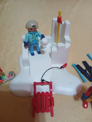 Playmobil Set Batalla Bolas Nieve