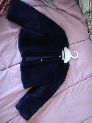 Pellicciotto bambina blu