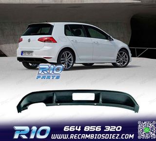 DIFUSOR VOLKSWAGEN VW GOLF 7 12-17 LOOK R LINE DOBLE SALIDA