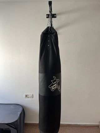 Saco boxeo/kick boxing 150cm + soporte pared