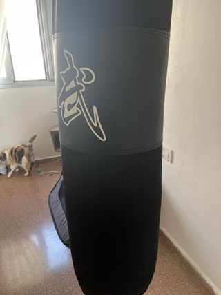Saco boxeo/kick boxing 150cm + soporte pared