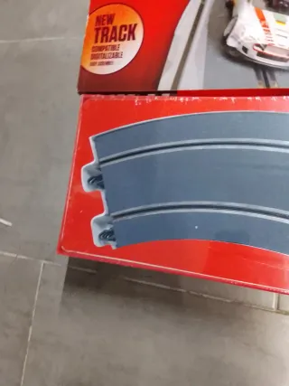 Scalextric Curva Peraltada Gris moderna