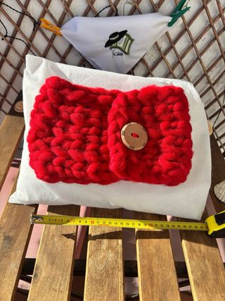 Bufanda preciosa tejida a mano de oveja merina