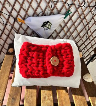 Bufanda preciosa tejida a mano de oveja merina