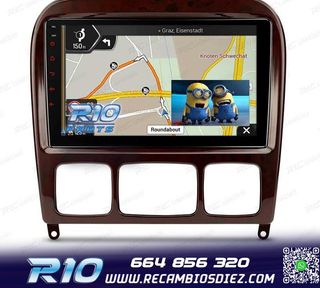 RADIO GPS ANDROID 13 MERCEDES CLASE S W220 98-05