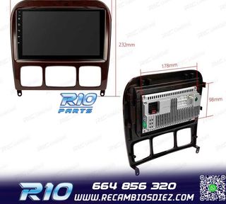 RADIO GPS ANDROID 13 MERCEDES CLASE S W220 98-05