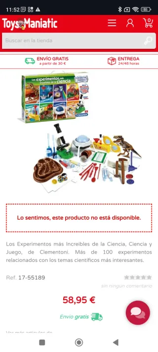 Experimentos Ciencia Clementoni (sin abrir)