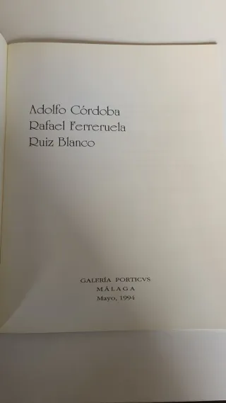 Catálogos exposición pintura