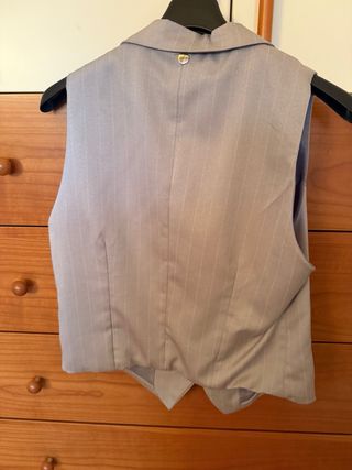 Gilet elegante da donna eks, taglia L. Grigio