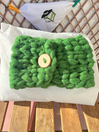 Bufanda original tejida a mano de oveja merina