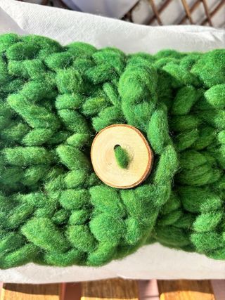 Bufanda original tejida a mano de oveja merina