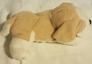 Lote 5 peluches: oso, vaca, tigre, perro, pulpo