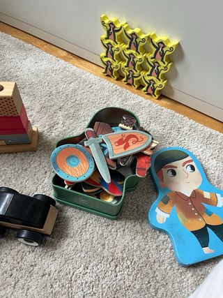 Lote juguetes de madera