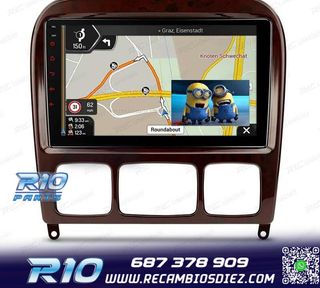 RADIO GPS ANDROID 13 MERCEDES CLASE S W220 98-05