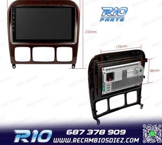 RADIO GPS ANDROID 13 MERCEDES CLASE S W220 98-05