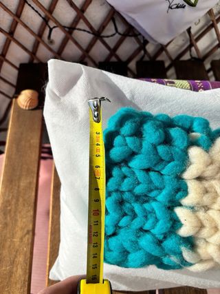 Cuello Mapuche Tejido a Mano Lana Oveja