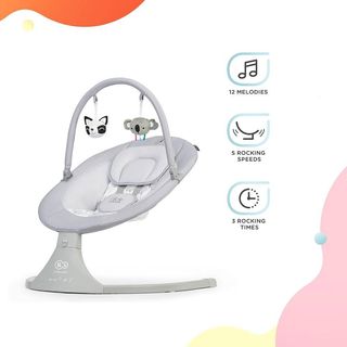 Hamaca eléctrica Kinderkraft LULI gris