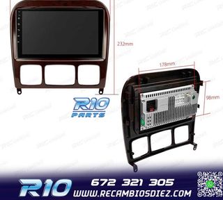 RADIO GPS ANDROID 13 MERCEDES CLASE S W220 98-05