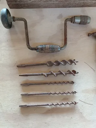Lote herramientas carpintero antiguas