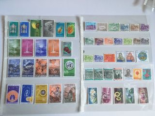 Sellos usados y nuevos de Indonesia.