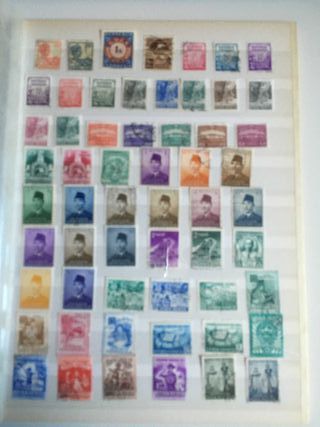 Sellos usados y nuevos de Indonesia.