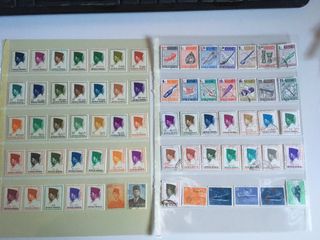 Sellos usados y nuevos de Indonesia.