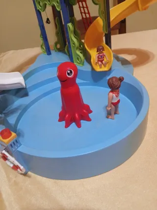 Gran Piscina Playmobil con Figuras