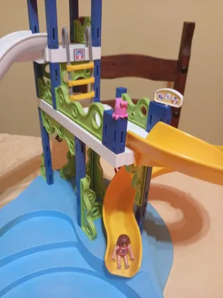 Gran Piscina Playmobil con Figuras