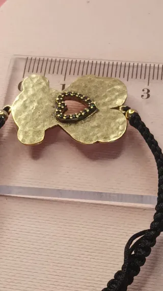 Pulsera Tous Plata y vermey  Piedras Negras