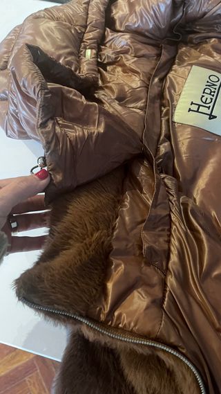 Abrigo Herno Marrón