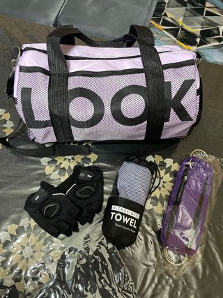 Bolso deportivo y accesorios gym