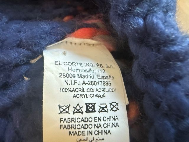 Gorro infantil pompón multicolor