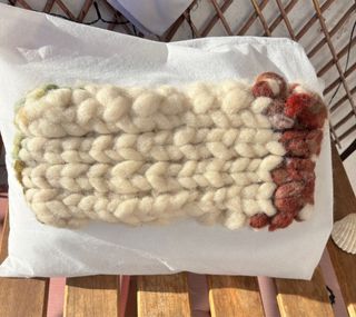 Precioso cuello mapuche hecho a mano, lana oveja