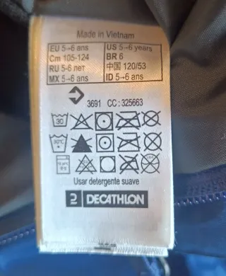 Peto de esquí niño 5-6 años