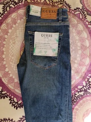 Pantalón Guess Hombre Azul