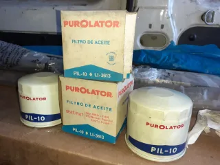 Lote 2 Filtros Aceite SEAT 600/850 y lunas nuevas