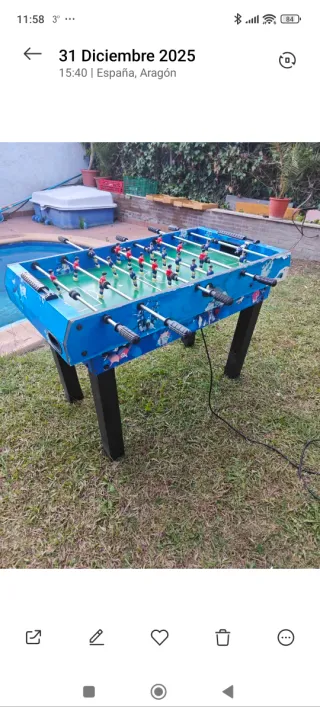 Futbolín Azul Multijuegos
