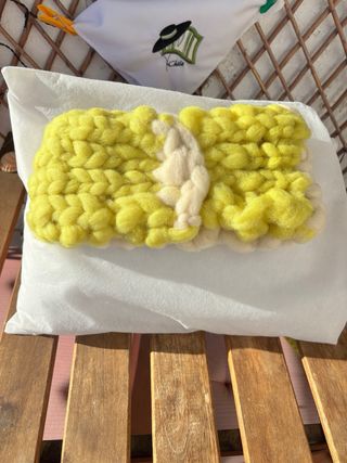 Precioso cuello mapuche hecho a mano, lana oveja