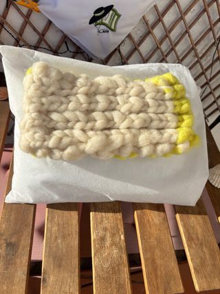 Precioso cuello mapuche hecho a mano, lana oveja