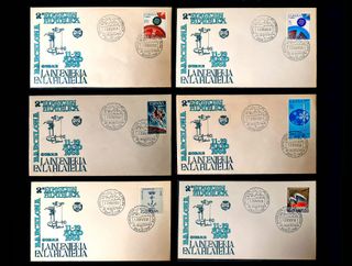 Sellos 22 sobres Primer Día + 2 Aerogramas