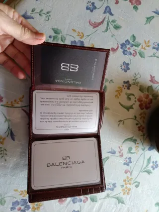 Portafoglio con porta carte Balenciaga