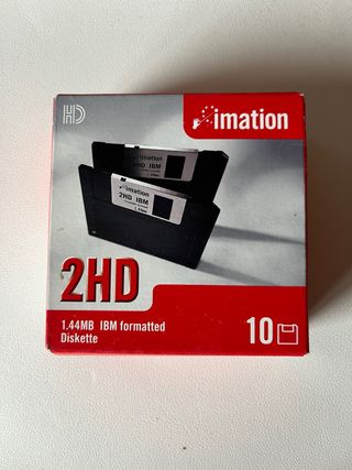 Caja 10 diskettes Imation 2HD 1.44MB IBM